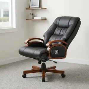 Kiti cha Ofisi cha Meneja cha Ngozi chenye Ergonomic Recliner