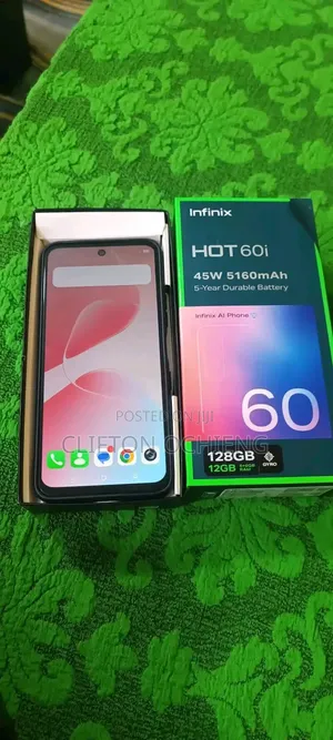 Infinix Hot 60i Mpya 128GB Graphite