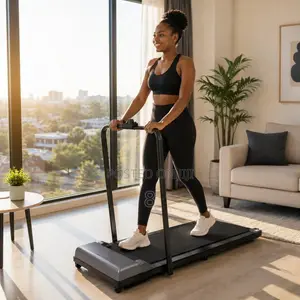 Electric Walking Pad Treadmill yenye Handle ya Msaada