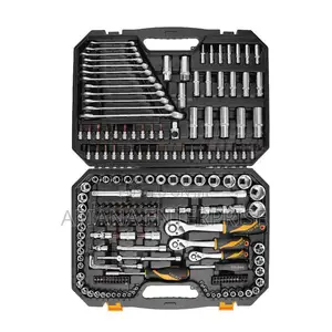 Tolsen Professional 216-Piece Wrench and Socket Tool Combo Set