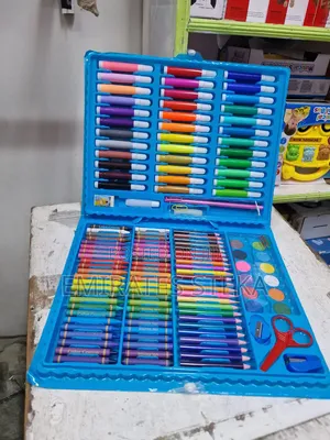 150pcs Penseli za Rangi za Watoto Crayons Brashi Zana ya Kuchora Msanii Shuleni