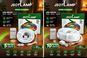 JSOTLAMP 10m RGB LED Neon Strip Light with Remote & App Control