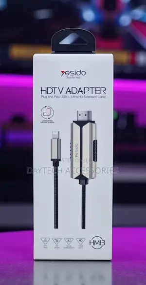 Yesido Lightning to HDMI Adapter Cable 2M Gold HM13