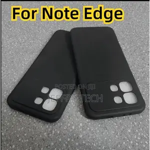 Kifaa cha Infinix Note Edge cha Silicone - Nyeusi Matte