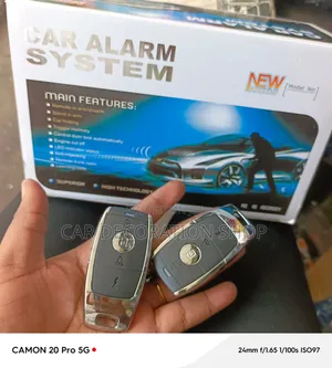 Car Alarm System with Luxury Aesthetic Remote
