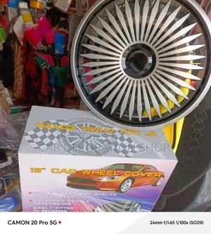 15" Gurudumu la Gari la Turbine Multi-Spoke - Fedha/Nyeusi