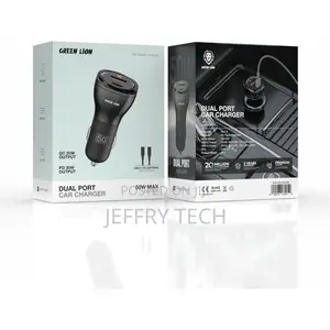 Green Lion Dual Port 50W Car Charger with C-Lightning Cable
