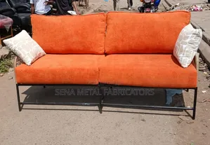 Kiti cha Sofa cha Woven Metal cha Seaters 3 chenye Mto