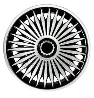 Vifuniko vya Magurudumu 16-inch Silver & Black kwa Mwonekano wa Magurudumu ya Alloy