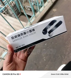 Rearview Mirror Rain Visor with Convex Blindspot Mirror
