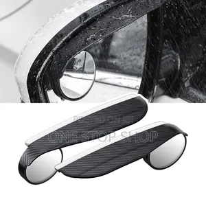 2-in-1 Carbon Finish Rearview Mirror with Blind Spot Mirror