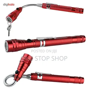Multipurpose Extendable Magnetic Head Telescopic Flashlight