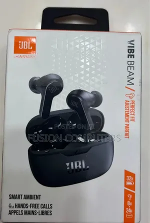 JBL Vibe Beam Earbuds za Wireless - Nyeusi