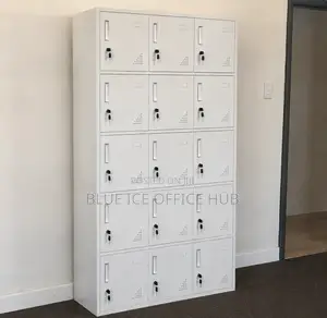 Kabati la Locker la Metal lenye Milango 15 - Jipya Kabisa