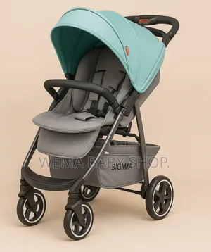 Foldable Baby Stroller with Comfortable Seat & Safety Harness
