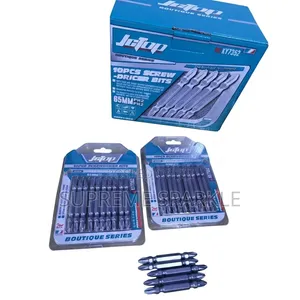 Vipande 10 vya Screwdriver vya PH2 vya Kuelekeza Mara Mbili vya Magnetic vya 65mm
