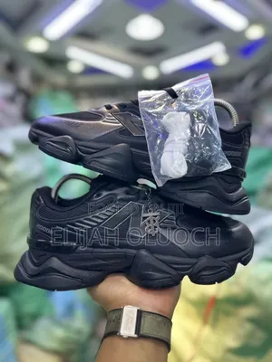 New Balance 2000R "Triple Black" Leather Sneakers