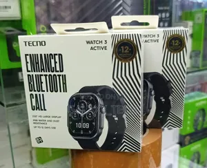 Tecno Watch 3 Smartwatch - 2.02" HD, IP68 Haiingii Maji