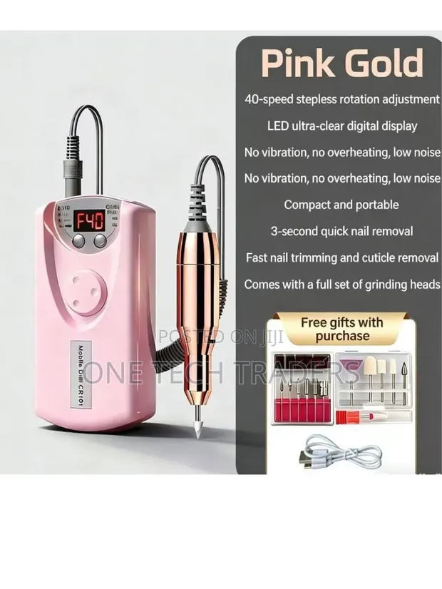 Rechargeable Electric Nail Drill - 35,000 RPM - 1