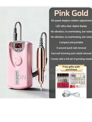 Rechargeable Electric Nail Drill - 35,000 RPM