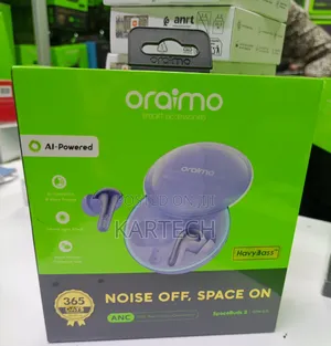 Oraimo SpaceBuds 2 OTW-631 AI True Wireless Earbuds - Grey