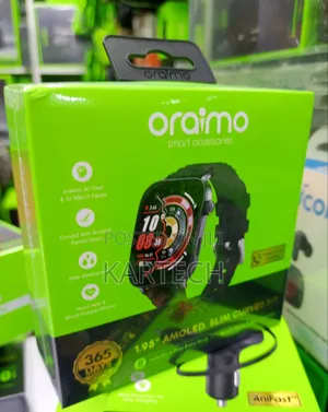 Oraimo Nova 2 Air Smartwatch - 1.95" AMOLED, Simu za Bluetooth