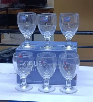 6Pcs 300ml Short Wine Glasses