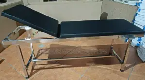 Imported Stainless Steel Examination Couch with Headrest