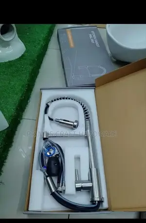 Flexible Kitchen Mixer Taps - Nyeusi na Fedha