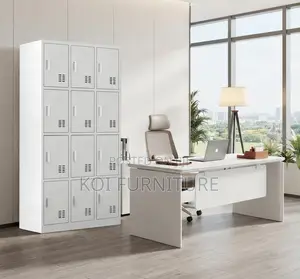 12 Locker Steel Office Industrial Cabinet