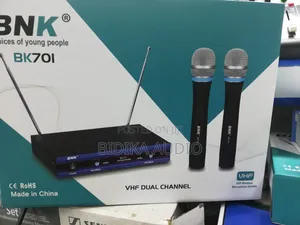 BNK BK701 VHF Dual Wireless Microphone Set