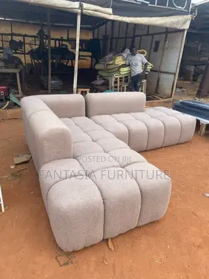 Brand New 5-Seater Light Grey L-Shaped Sofa