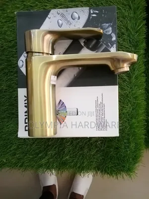 Brimix Gold Basin Faucet Mixer (Maji ya Moto na Baridi)