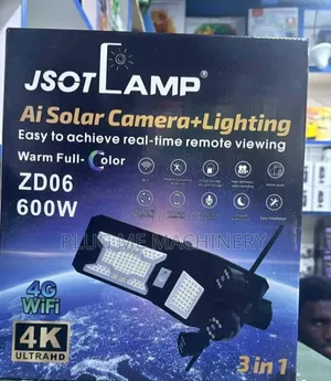 AI Solar Camera Flood Light 600W - Long Warranty