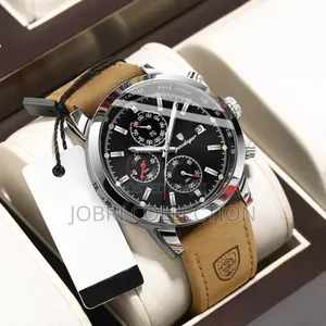 Poedagar Chronograph Leather Strap Watch