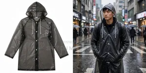 Unisex Raincoats - Waterproof, Hooded, Reusable