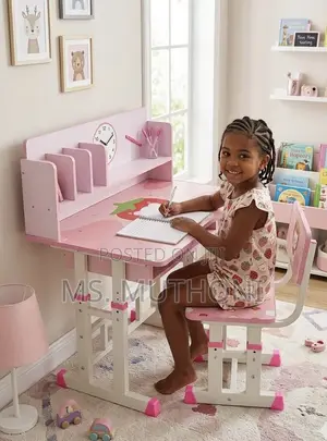 Seti ya Kujisomea ya Watoto Inayorekebishwa na Rafu ya Vitabu na Droo
