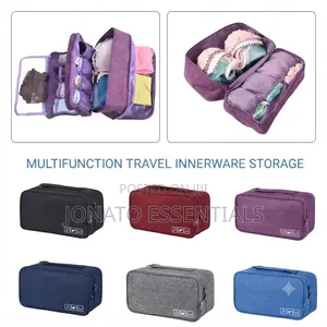 Mfuko wa Nguo za Ndani na Vipodozi wa Kusafiria Multifunction