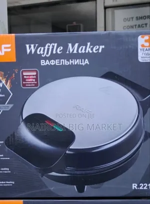 RAF Waffle Maker - Mpya Kabisa