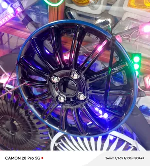 13" Hubcap ya Magurudumu ya Multi-Spoke Snap-on yenye Rangi ya Bluu