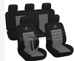 High Contrast Dualtone Sport Stylin Grey/Black Ribbed Centre Seat Cover