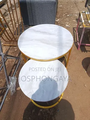 Meza ya Kahawa ya Nesting - Mpya Dhahabu Chuma na Mbao