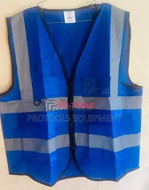 High-Visibility Blue Safety Jacket