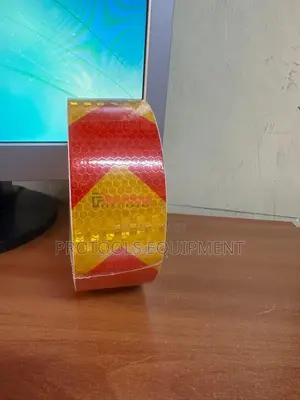 Red Yellow Reflective Safety Tape