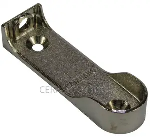 Chrome Oval Pipe Bracket CB16