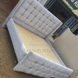 Kitanda Kipya cha Velvet cha Wingback 5x6