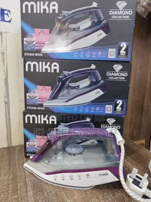 Mika 2400W Steam Iron yenye Ceramic Soleplate