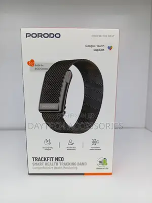 Porodo TrackFit Neo Smart Health Tracker bila Skrini