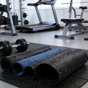 Sakafu ya Gym ya Mpira 5mm | Mkeka wa Floor wa Weightlifting Fitness