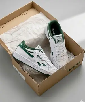 Reebok Club C Revenge Sneakers Nyeupe & Kijani cha Misitu